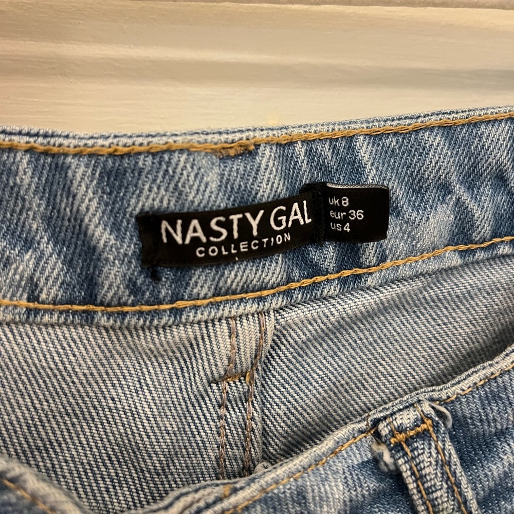 Star-patterned high-wasted mom jeans - Picture 4 of 5
